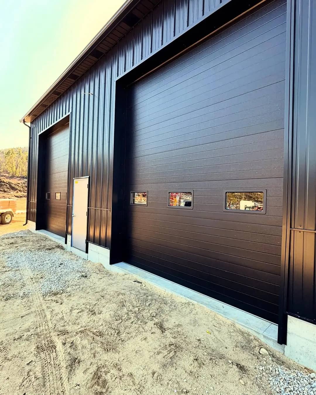 High-speed industrial door installation